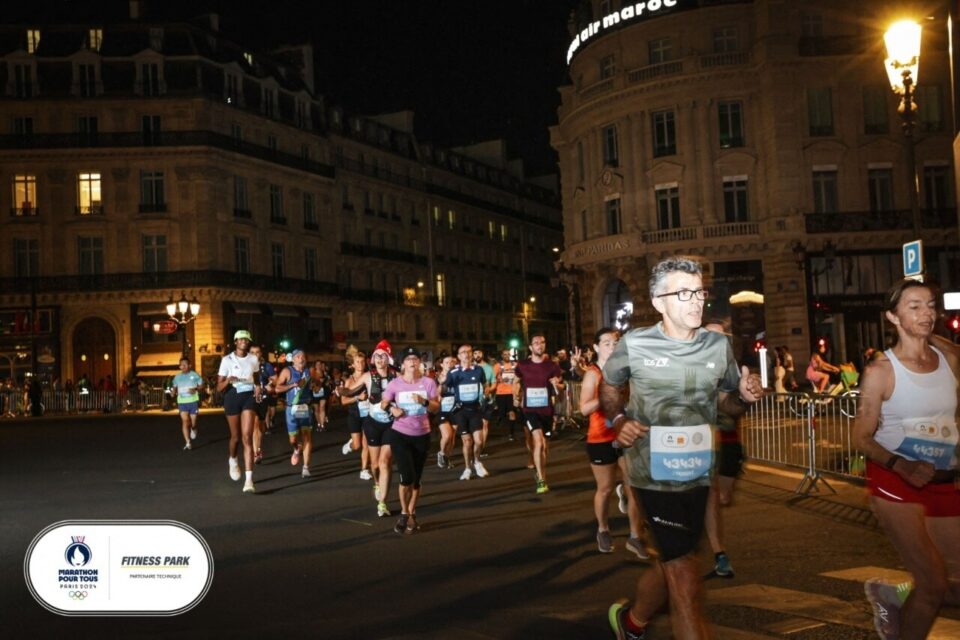 Laurent Martina au premier plan avec le dossard 43434